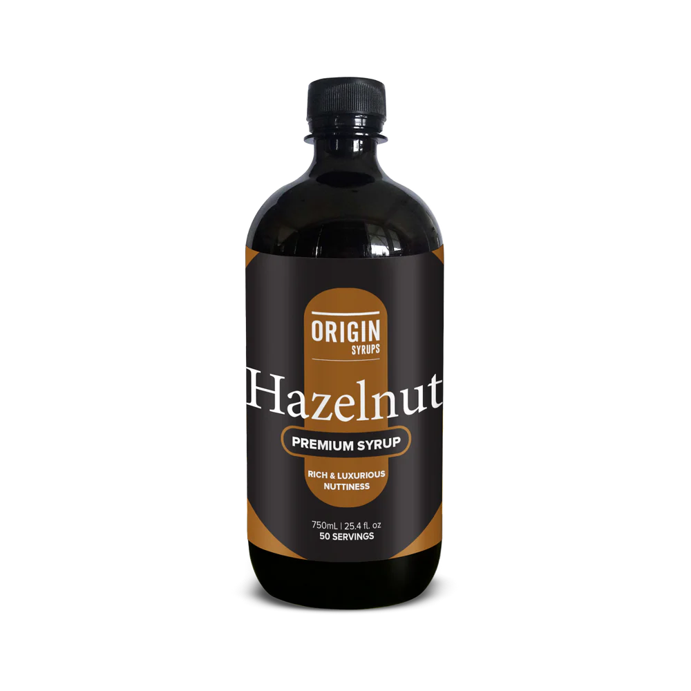 Hazelnut Flavoured Syrup by Origin Tea - Danes Coffee Roasters