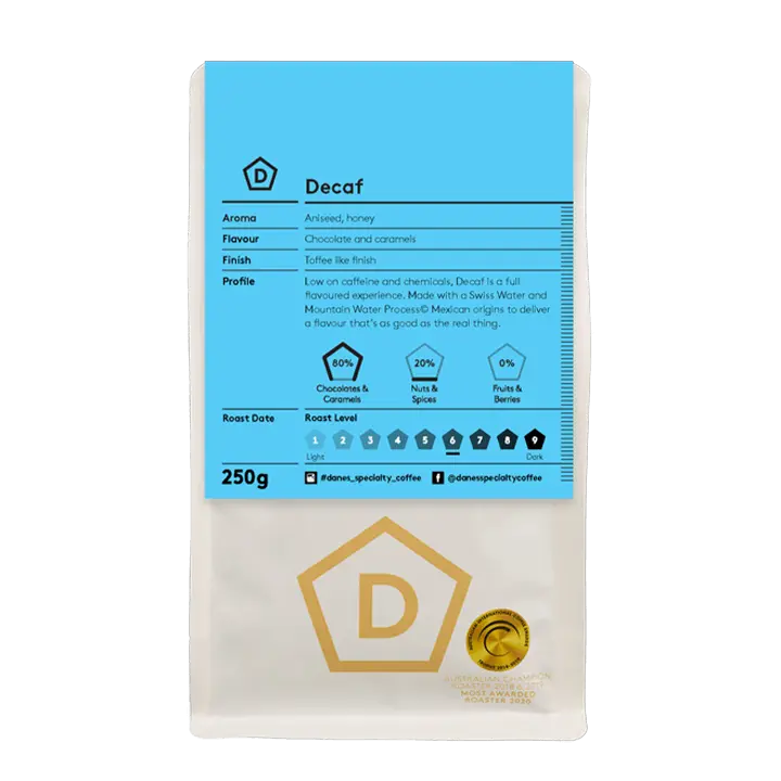 Decaf Swiss Water Process - Danes Specialty Coffee