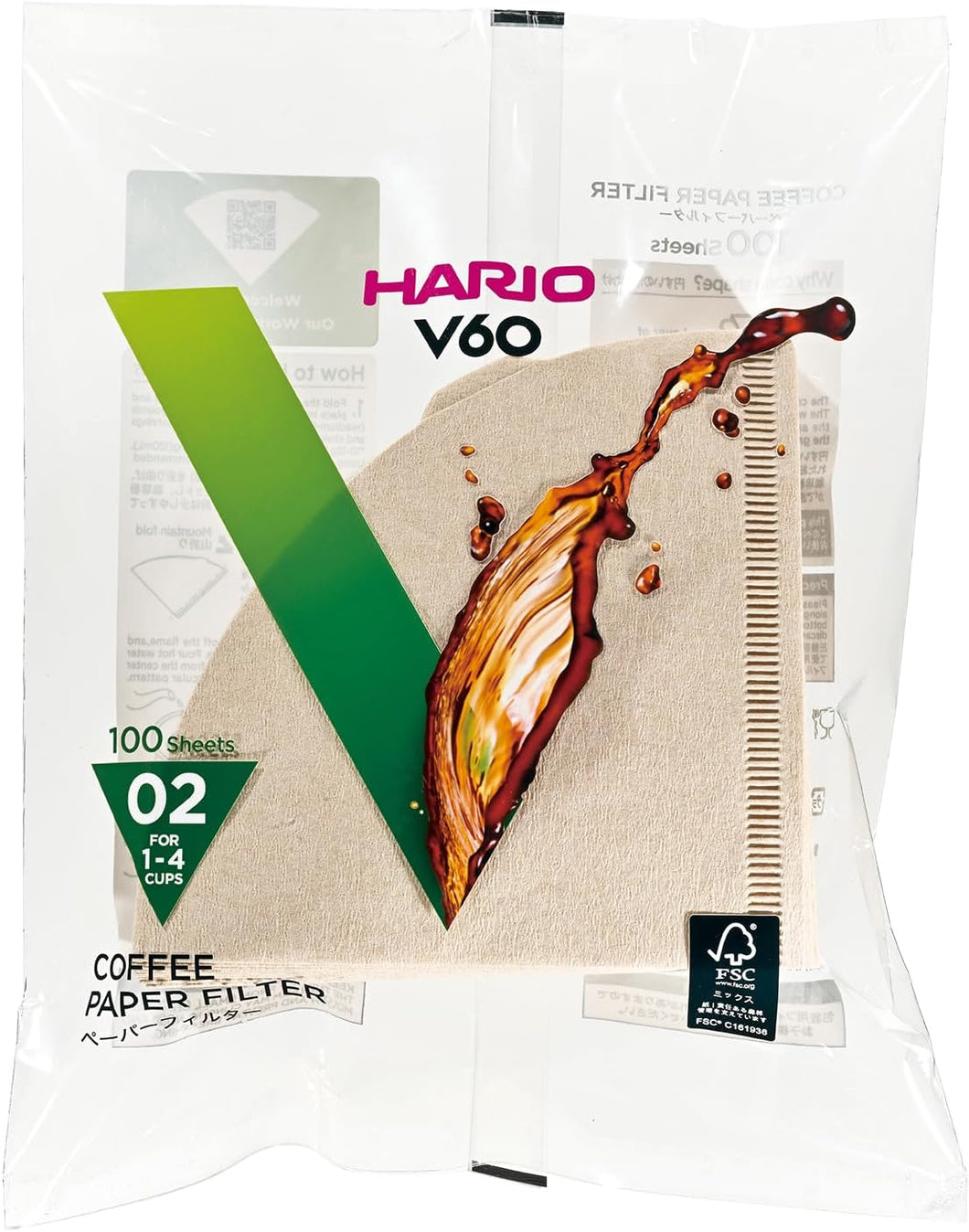 Hario V60 02 1-4 Cup Paper Filters (100) - Danes Coffee Roasters