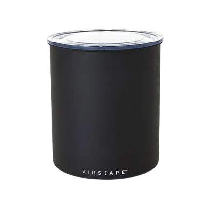 Danes Specialty Coffee Airscape Classic 7-inch medium coffee storage canister in charcoal with airtight lid