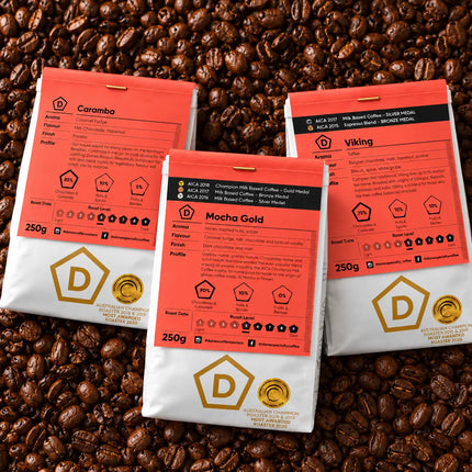 Milk Coffee Blend Sampler Pack (3 × 250g)