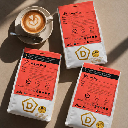 Milk Coffee Blend Sampler Pack (3 × 250g)