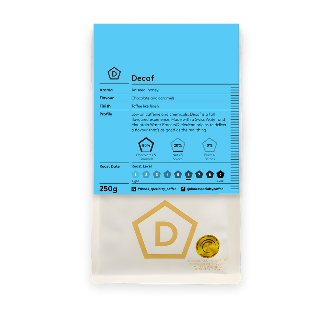 Decaf Swiss Water Process Danes Specialty Coffee