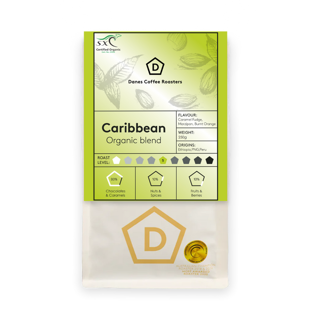 Caribbean 100% Organic - Danes Coffee Roasters