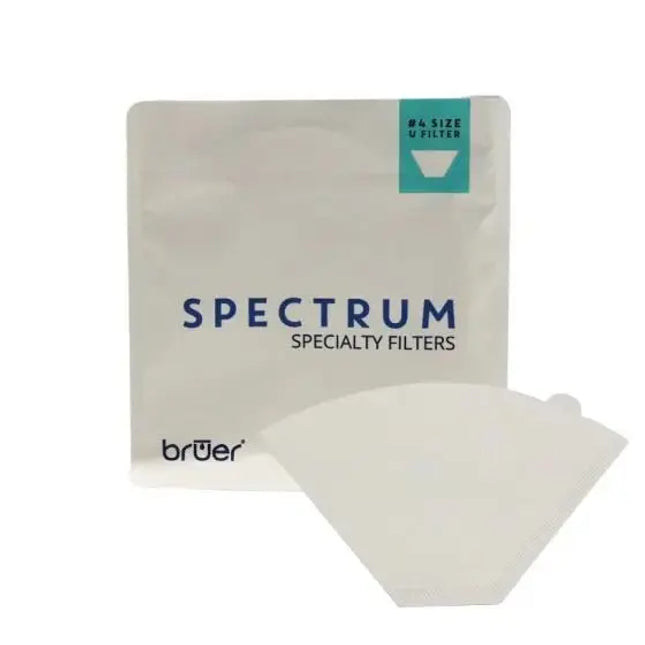 Bruer Spectrum U Shape Paper Filter 4 - 100pk - Danes Coffee Roasters