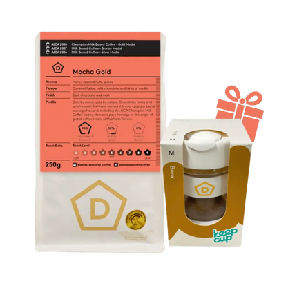 Keep Cup Bundle - 1kg Mocha Gold - Danes Coffee Roasters