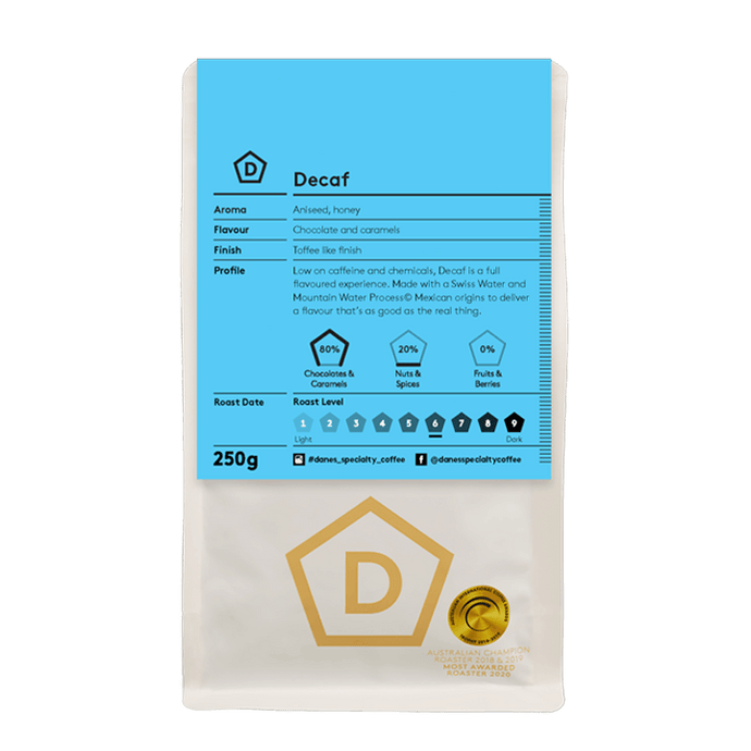 Decaf Swiss Water Process - Danes Specialty Coffee